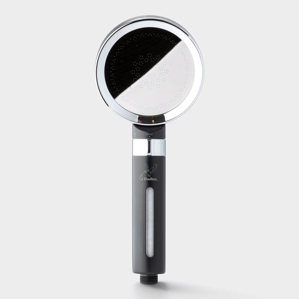 Black Doulton filtered handheld shower head