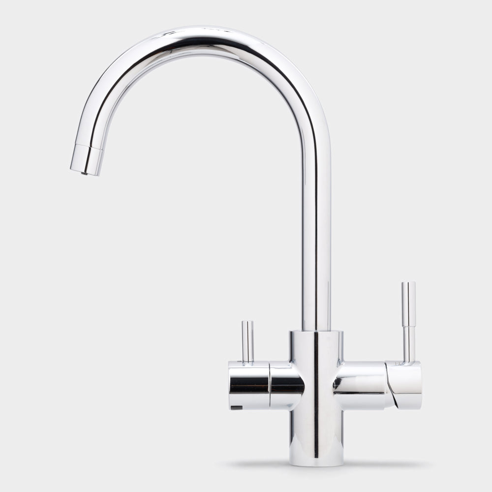 Doulton three-way mixer tap with separate hot, cold and filtered water