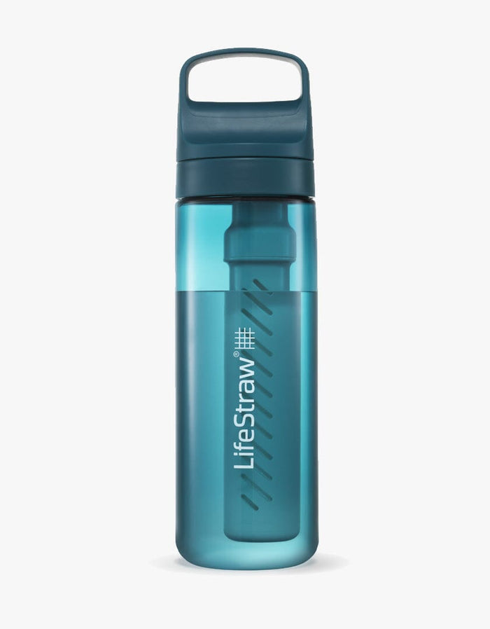 LifeStraw Go Series 650 ml water filter bottle in Laguna Teal