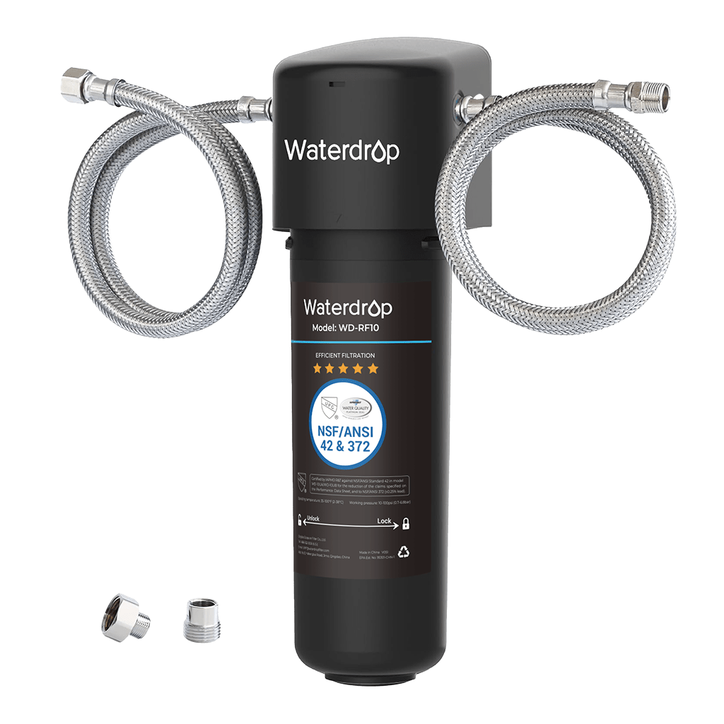 Waterdrop WD-10UA under-sink water filter with hoses and adapters
